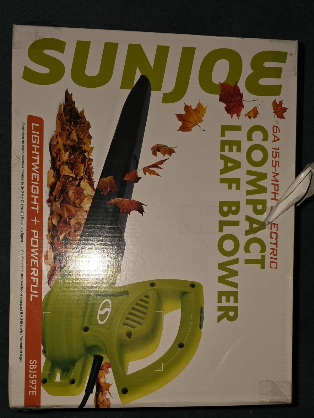 New Sun Joe Compact Leaf Blower - Green